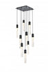 Elegant Lighting Aurora 20 inch Pendant in Satin Gold in Satin Gold and Clear Finish Model: 2088D20SG