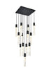 Elegant Lighting Aurora 26 inch Pendant in Satin Gold in Satin Gold and Clear Finish Model: 2088G26SG