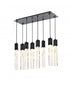 Elegant Lighting Aurora 36 inch Pendant in Satin Gold in Satin Gold and Clear Finish Model: 2088D36SG