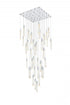 Elegant Lighting Aurora 42 inch Chandelier in Black in Black and Clear Finish Model: 2088G42BK