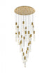 Elegant Lighting Aurora 42 inch Chandelier in Black in Black and Clear Finish Model: 2089G42BK