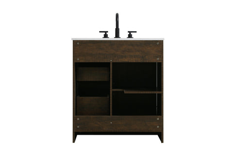 Elegant Lighting Austin Vanity Cabinet 1Dr 2Dw 30 Inch x34 Inch x22 Inch in Expresso Model: VF90530EX