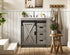 Elegant Lighting Austin Vanity Cabinet 1Dr 2Dw 30 Inch x34 Inch x22 Inch in Rustic Grey Model: VF90530RG
