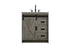 Elegant Lighting Austin Vanity Cabinet 1Dr 2Dw 30 Inch x34 Inch x22 Inch in Rustic Grey Model: VF90530RG