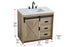 Elegant Lighting Austin Vanity Cabinet 1Dr 2Dw 36 Inch x34 Inch x22 Inch in Natural Oak Model: VF90536NT