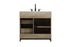 Elegant Lighting Austin Vanity Cabinet 1Dr 2Dw 36 Inch x34 Inch x22 Inch in Natural Oak Model: VF90536NT