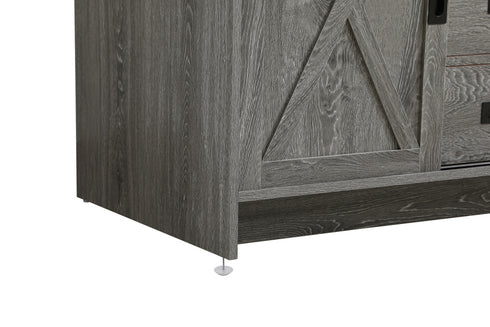 Elegant Lighting Austin Vanity Cabinet 1Dr 2Dw 36 Inch x34 Inch x22 Inch in Rustic Grey Model: VF90536RG
