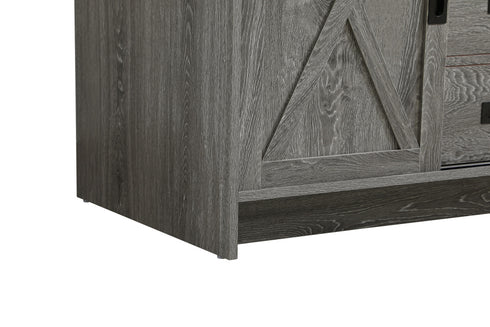 Elegant Lighting Austin Vanity Cabinet 1Dr 2Dw 36 Inch x34 Inch x22 Inch in Rustic Grey Model: VF90536RG