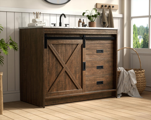 Elegant Lighting Austin Vanity Cabinet 1Dr 2Dw 42 Inch x34 Inch x22 Inch in Expresso Model: VF90542EX