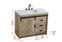 Elegant Lighting Austin Vanity Cabinet 1Dr 2Dw 42 Inch x34 Inch x22 Inch in Natural Oak Model: VF90542NT