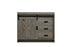 Elegant Lighting Austin Vanity Cabinet 1Dr 2Dw 42 Inch x34 Inch x22 Inch in Rustic Grey Model: VF90542RG