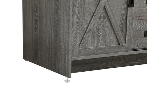 Elegant Lighting Austin Vanity Cabinet 1Dr 2Dw 42 Inch x34 Inch x22 Inch in Rustic Grey Model: VF90542RG