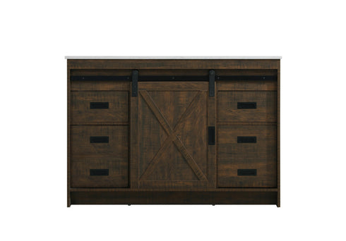 Elegant Lighting Austin Vanity Cabinet 1Dr 4Dw 48 Inch x34 Inch x22 Inch in Expresso Model: VF90548EX