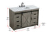 Elegant Lighting Austin Vanity Cabinet 1Dr 4Dw 48 Inch x34 Inch x22 Inch in Rustic Grey Model: VF90548RG