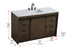 Elegant Lighting Austin Vanity Cabinet 1Dr 4Dw 54 Inch x34 Inch x22 Inch in Expresso Model: VF90554EX