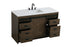 Elegant Lighting Austin Vanity Cabinet 1Dr 4Dw 54 Inch x34 Inch x22 Inch in Expresso Model: VF90554EX
