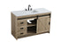 Elegant Lighting Austin Vanity Cabinet 1Dr 4Dw 54 Inch x34 Inch x22 Inch in Natural Oak Model: VF90554NT
