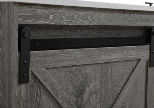 Elegant Lighting Austin Vanity Cabinet 1Dr 4Dw 54 Inch x34 Inch x22 Inch in Rustic Grey Model: VF90554RG