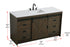 Elegant Lighting Austin Vanity Cabinet 1Dr 4Dw 60 Inch x34 Inch x22 Inch in Expresso Model: VF90560EX