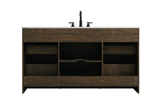 Elegant Lighting Austin Vanity Cabinet 1Dr 4Dw 60 Inch x34 Inch x22 Inch in Expresso Model: VF90560EX