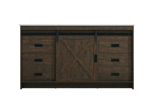 Elegant Lighting Austin Vanity Cabinet 1Dr 4Dw 60 Inch x34 Inch x22 Inch in Expresso Model: VF90560EX