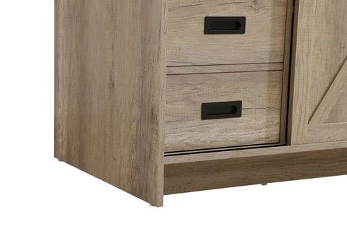 Elegant Lighting Austin Vanity Cabinet 1Dr 4Dw 60 Inch x34 Inch x22 Inch in Natural Oak Model: VF90560NT