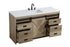 Elegant Lighting Austin Vanity Cabinet 1Dr 4Dw 60 Inch x34 Inch x22 Inch in Natural Oak Model: VF90560NT