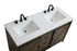 Elegant Lighting Austin Vanity Cabinet 2Dr 2Dw 54 Inch x34 Inch x22 Inch in Expresso Model: VF90554DEX