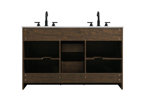 Elegant Lighting Austin Vanity Cabinet 2Dr 2Dw 54 Inch x34 Inch x22 Inch in Expresso Model: VF90554DEX