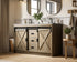 Elegant Lighting Austin Vanity Cabinet 2Dr 2Dw 54 Inch x34 Inch x22 Inch in Natural Oak Model: VF90554DNT
