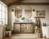 Elegant Lighting Austin Vanity Cabinet 2Dr 2Dw 54 Inch x34 Inch x22 Inch in Natural Oak Model: VF90554DNT