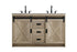 Elegant Lighting Austin Vanity Cabinet 2Dr 2Dw 54 Inch x34 Inch x22 Inch in Natural Oak Model: VF90554DNT