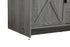 Elegant Lighting Austin Vanity Cabinet 2Dr 2Dw 54 Inch x34 Inch x22 Inch in Rustic Grey Model: VF90554DRG