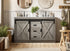 Elegant Lighting Austin Vanity Cabinet 2Dr 2Dw 54 Inch x34 Inch x22 Inch in Rustic Grey Model: VF90554DRG