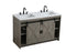 Elegant Lighting Austin Vanity Cabinet 2Dr 2Dw 54 Inch x34 Inch x22 Inch in Rustic Grey Model: VF90554DRG