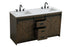 Elegant Lighting Austin Vanity Cabinet 2Dr 2Dw 60 Inch x34 Inch x22 Inch in Expresso Model: VF90560DEX