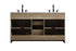Elegant Lighting Austin Vanity Cabinet 2Dr 2Dw 60 Inch x34 Inch x22 Inch in Natural Oak Model: VF90560DNT
