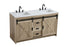 Elegant Lighting Austin Vanity Cabinet 2Dr 2Dw 60 Inch x34 Inch x22 Inch in Natural Oak Model: VF90560DNT