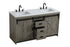 Elegant Lighting Austin Vanity Cabinet 2Dr 2Dw 60 Inch x34 Inch x22 Inch in Rustic Grey Model: VF90560DRG