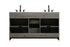 Elegant Lighting Austin Vanity Cabinet 2Dr 2Dw 60 Inch x34 Inch x22 Inch in Rustic Grey Model: VF90560DRG