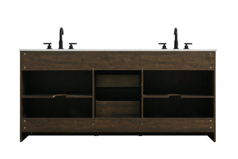 Elegant Lighting Austin Vanity Cabinet 2Dr 2Dw 72 Inch x34 Inch x22 Inch in Expresso Model: VF90572DEX