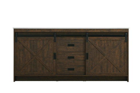 Elegant Lighting Austin Vanity Cabinet 2Dr 2Dw 72 Inch x34 Inch x22 Inch in Expresso Model: VF90572DEX