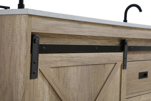 Elegant Lighting Austin Vanity Cabinet 2Dr 2Dw 72 Inch x34 Inch x22 Inch in Natural Oak Model: VF90572DNT