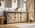Elegant Lighting Austin Vanity Cabinet 2Dr 2Dw 72 Inch x34 Inch x22 Inch in Natural Oak Model: VF90572DNT