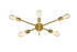 Elegant Lighting Axel 5 Lights in Brass Wall Sconce Model: LD8022W24BR