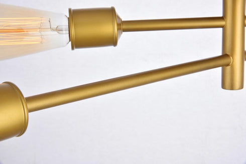 Elegant Lighting Axel 5 Lights in Brass Wall Sconce Model: LD8022W24BR
