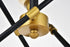 Elegant Lighting Axel 6 Lights Black Pendant in Black and Brass Finish Model: LD8015D18BK