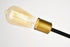 Elegant Lighting Axel 6 Lights Black Pendant in Black and Brass Finish Model: LD8015D18BK