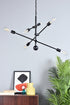 Elegant Lighting Axel 6 lights black pendant with chain Model: LD8006D29BLA