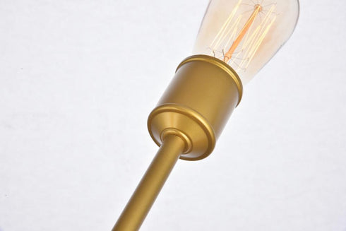 Elegant Lighting Axel 6 Lights in Brass Pendant Model: LD8017D18BR